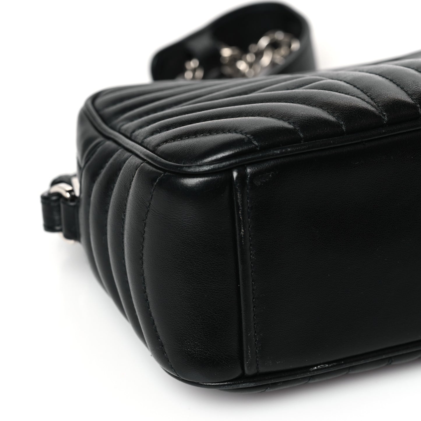 Soft Calfskin Diagramme Camera Bag Black
