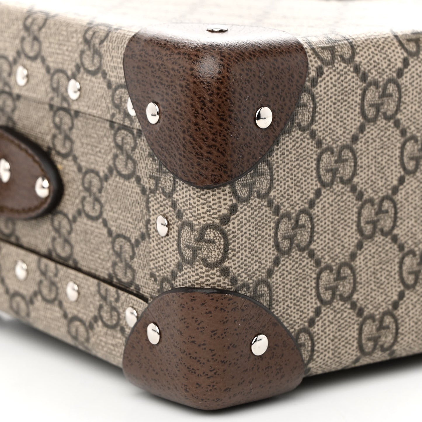 GG Supreme Monogram Globe-Trotter Beauty Case Brown