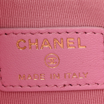 Chanel Lambskin Quilted Mini Chain Around Hobo Pink 6 of 11