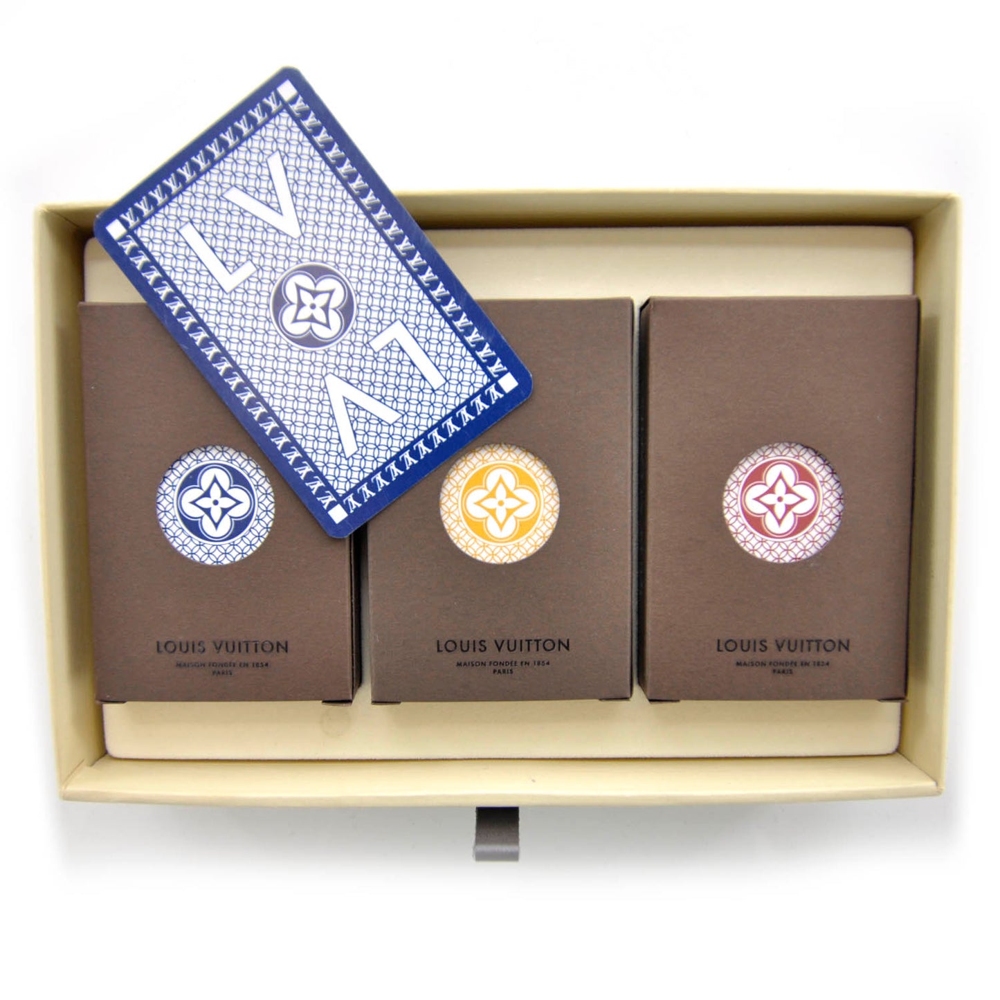 Monogram Fleur 3 Pack Playing Cards