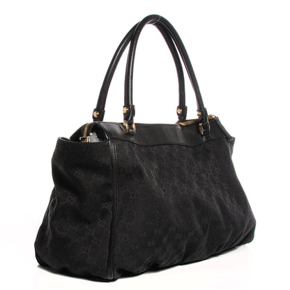 Gucci Monogram D Gold Tote Black 3 of 7