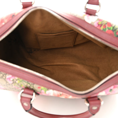 Gucci GG Supreme Monogram Blooms Medium Boston Beige Multicolor Dry Rose 5 of 13