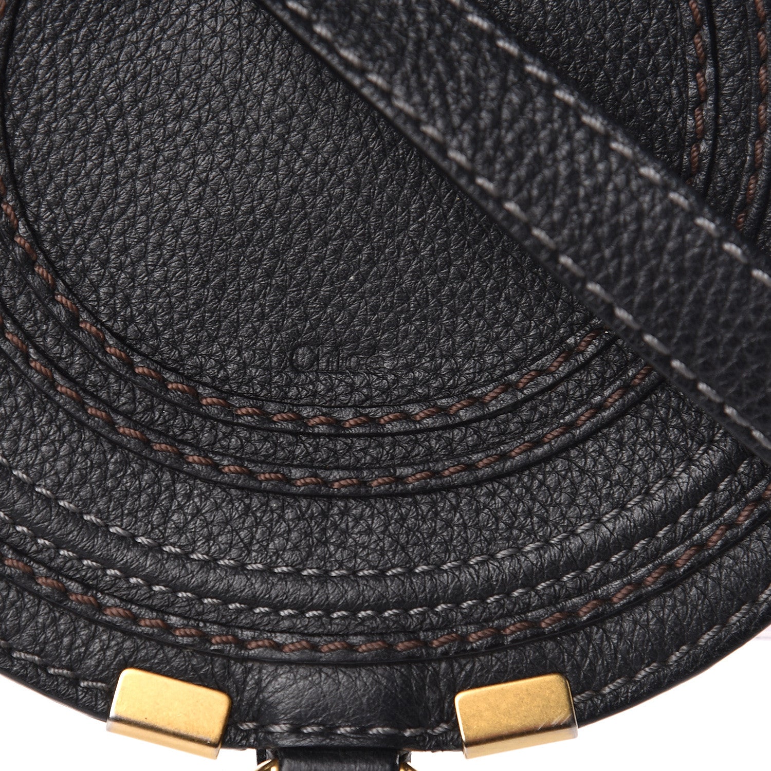 Chloe Calfskin Mini Marcie Round Crossbody Bag Black 10 of 11