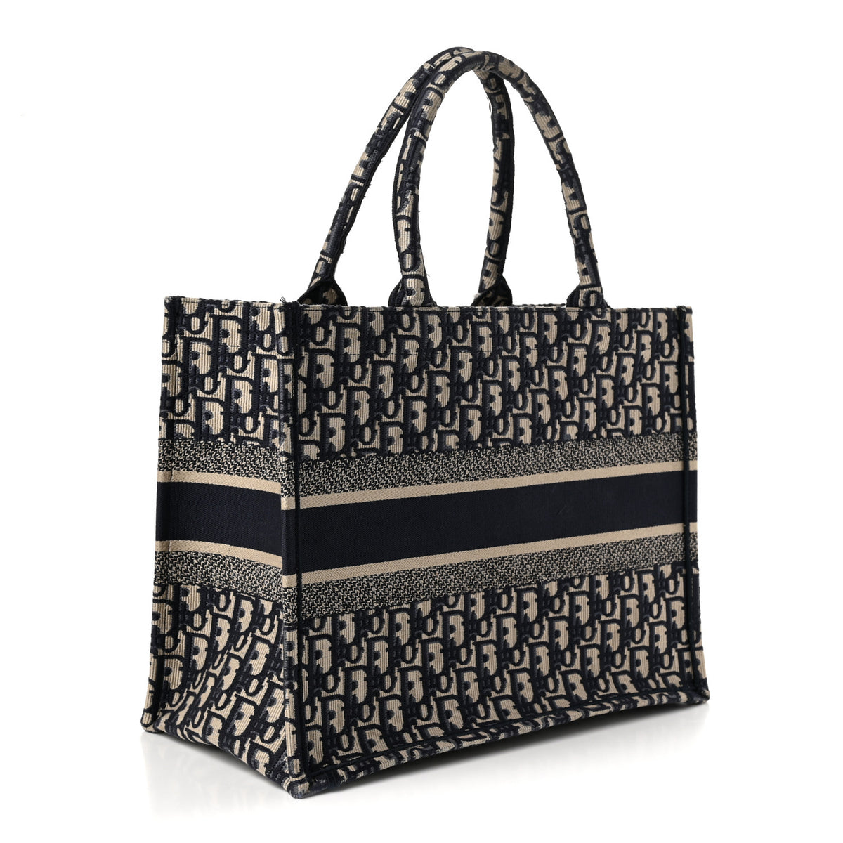 Oblique Medium Book Tote Blue Multicolor