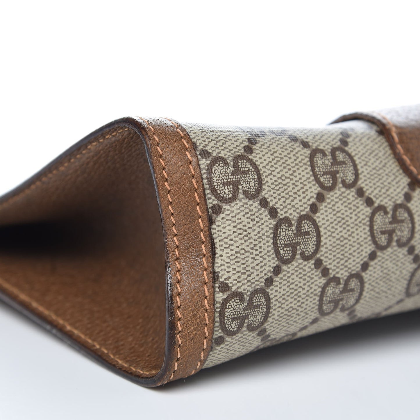 GG Plus Monogram Web Pouch Brown