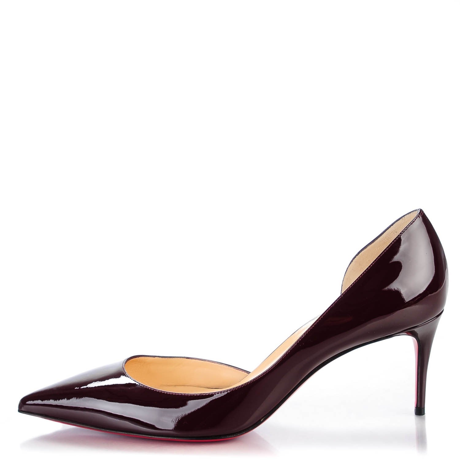 Christian Louboutin Patent Iriza 70 Pumps 39 Lie De Vin 1 of 8