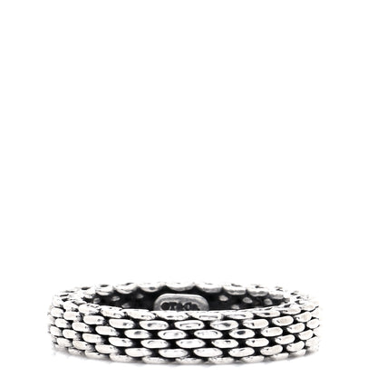 Tiffany Sterling Silver Narrow Mesh Somerset Ring 46 3.75 1 of 7