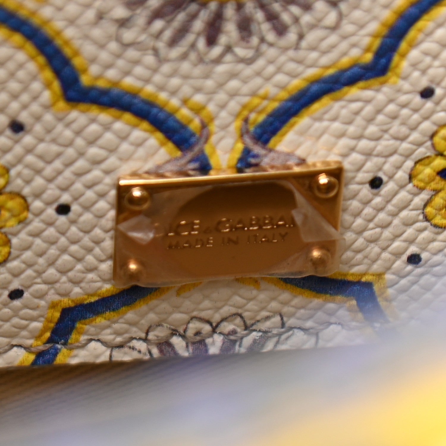 Dolce & Gabbana Dauphine Lemon Print Medium Miss Sicily Satchel Multicolor 6 of 13