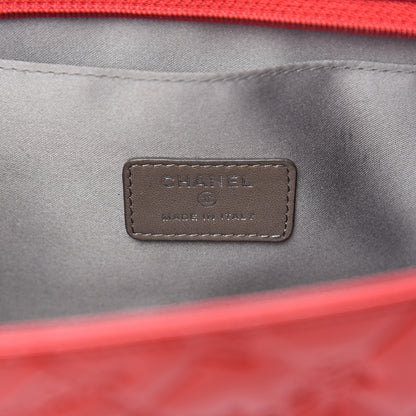 Chanel Patent Calfskin Lucky Symbols Pochette Red 5 of 9