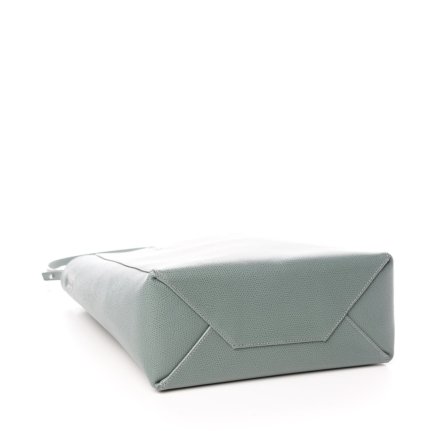 Celine Grained Calfskin Small Vertical Cabas Green 4 of 10