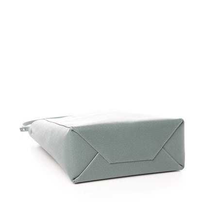Celine Grained Calfskin Small Vertical Cabas Green 4 of 10