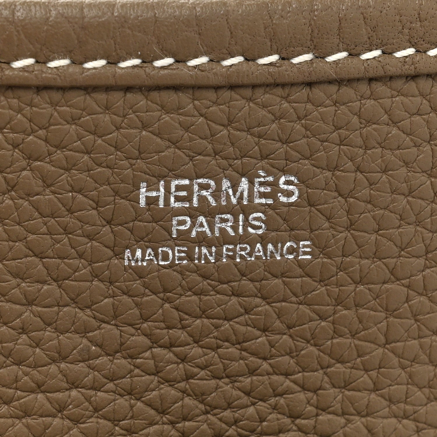 Hermes Taurillon Clemence Evelyne III PM Etoupe 6 of 17