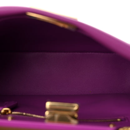 Fendi Vitello Seta Nappa Plexiglass Bi-Color Mini Peekaboo Iconic Satchel Bouganville Sand 6 of 11