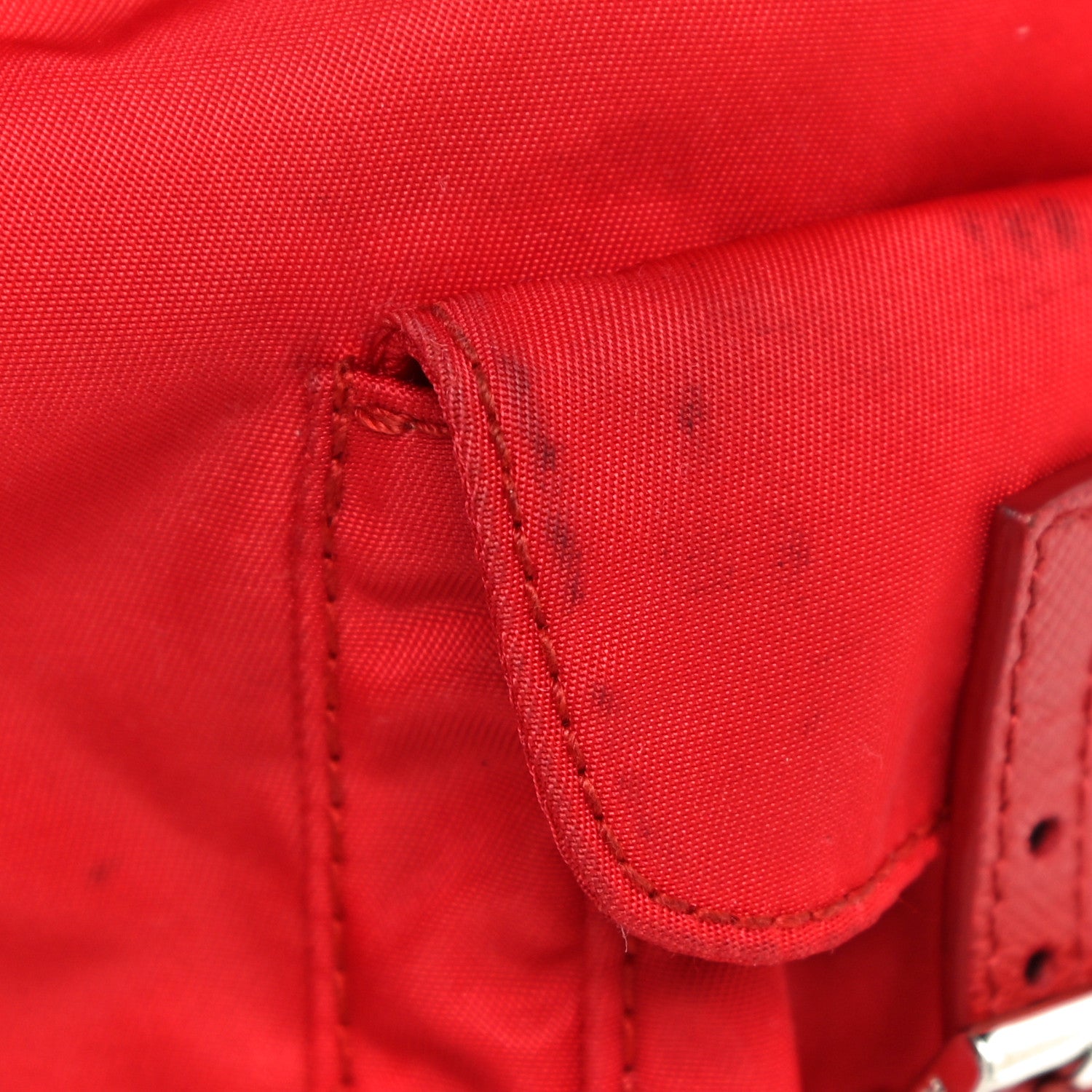 Prada Nylon Vela Mini Crossbody Backpack Rosso 10 of 16