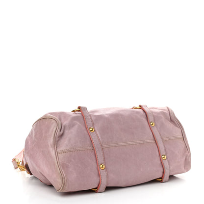 Miu Miu Vitello Lux Large Bow Bag Mughetto 4 of 14