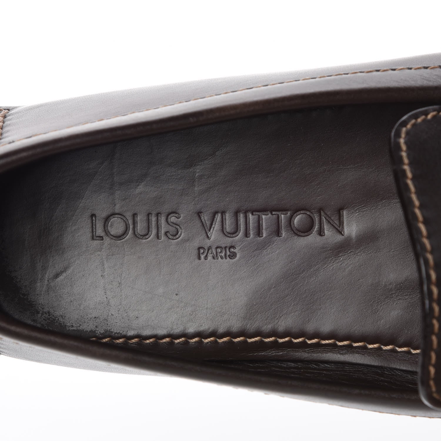 Louis Vuitton Calfskin Monte Carlo Moccasin Loafers 7 Cacao Brown 9 of 12