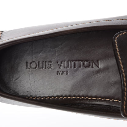 Louis Vuitton Calfskin Monte Carlo Moccasin Loafers 7 Cacao Brown 9 of 12