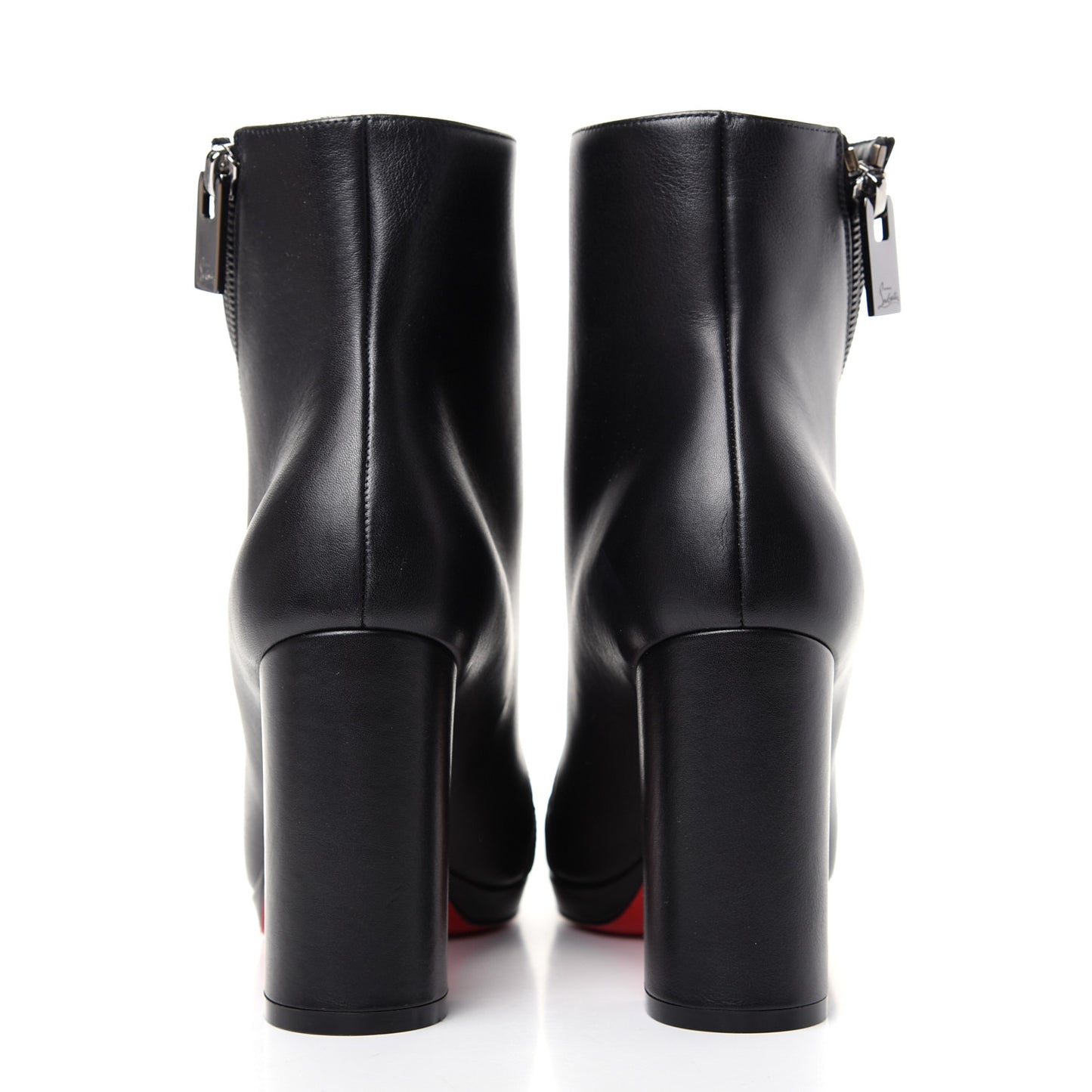 Calfskin Birgitta 100 Zip Around Ankle Bootie 37 Black