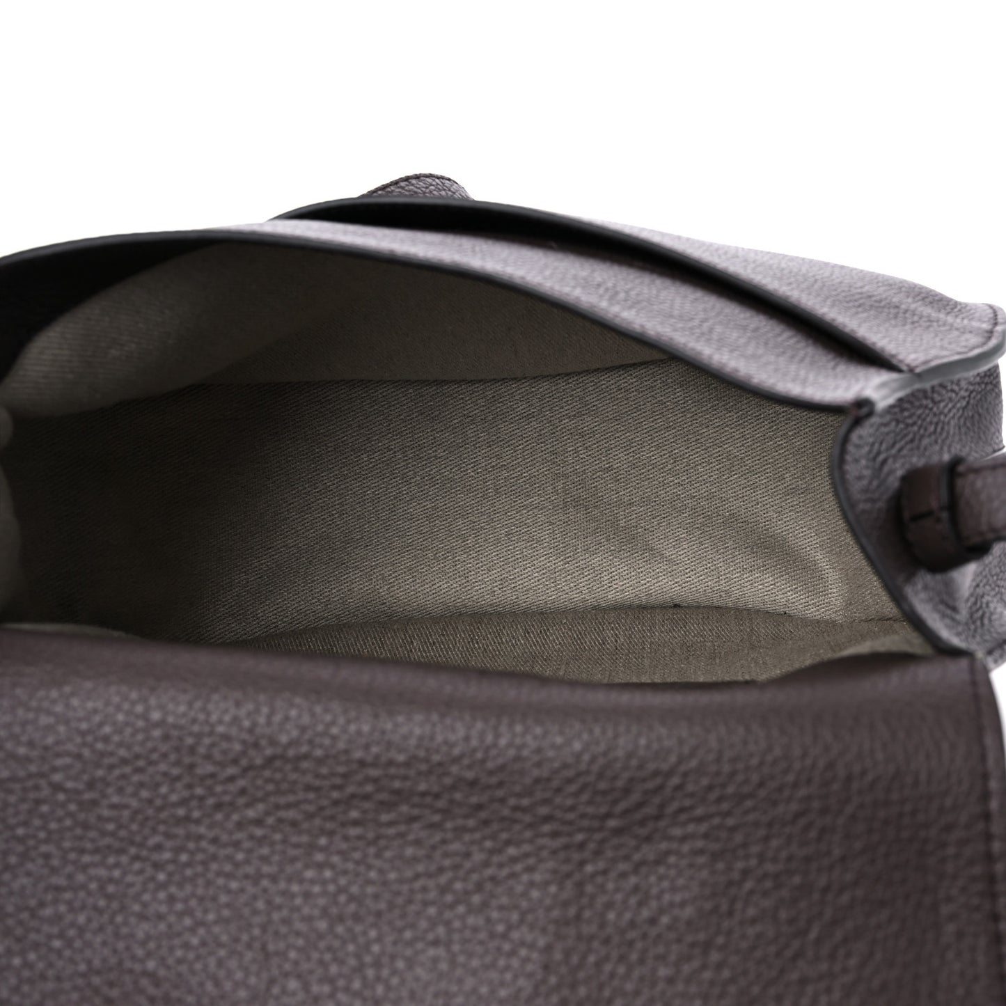 Grained Calfskin Medium Marcie Saddle Bag Bold Brown