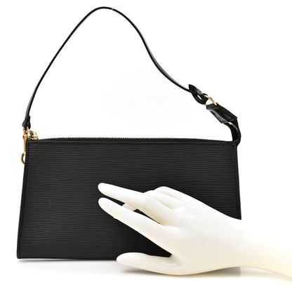 Louis Vuitton Epi Pochette Accessories 24 Black 2 of 10