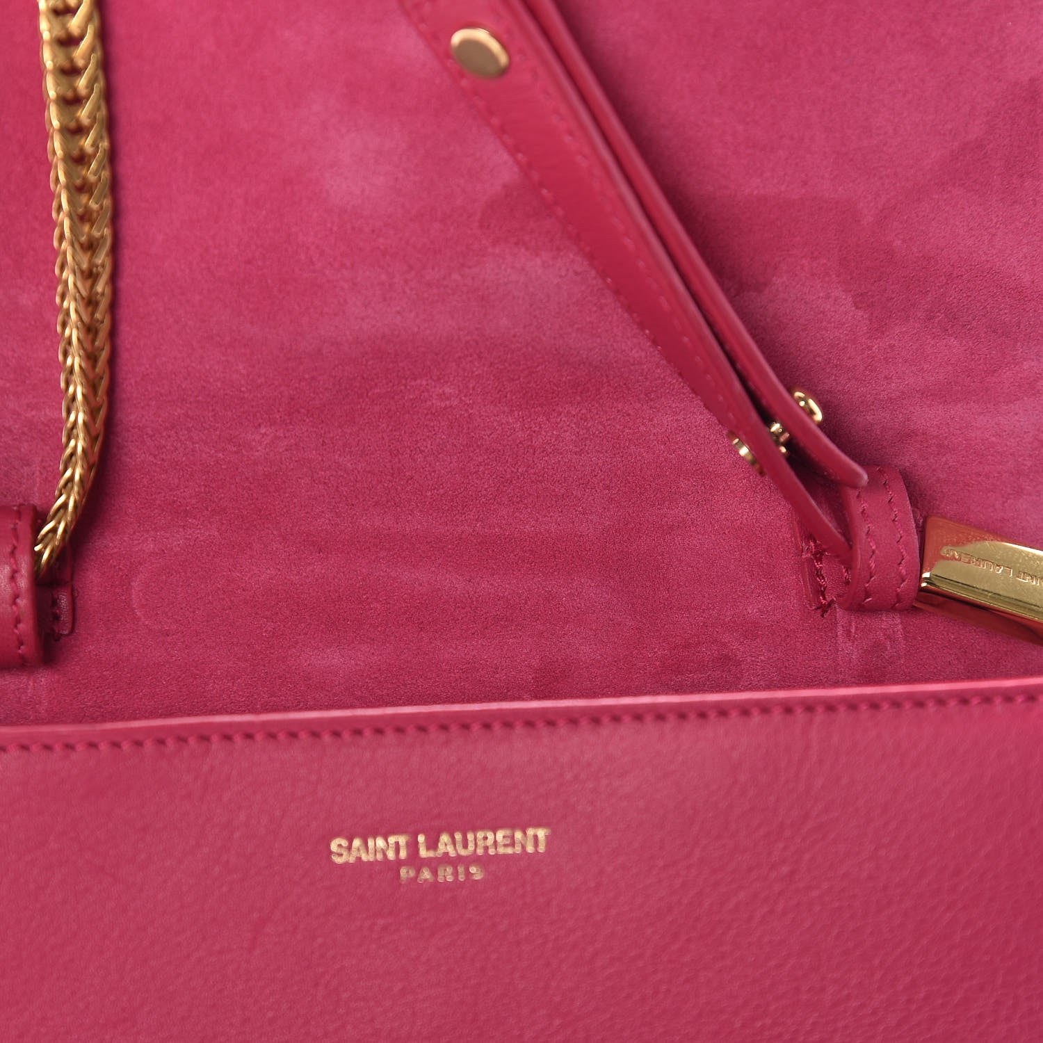Saint Laurent Calfskin Small Classic Y Satchel Bubblegum 10 of 25