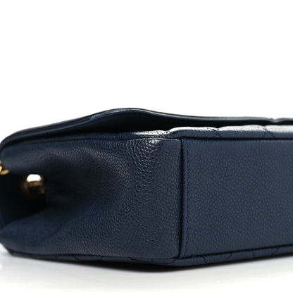 Chanel Caviar Quilted Small CC Filigree Flap Navy 9 of 12