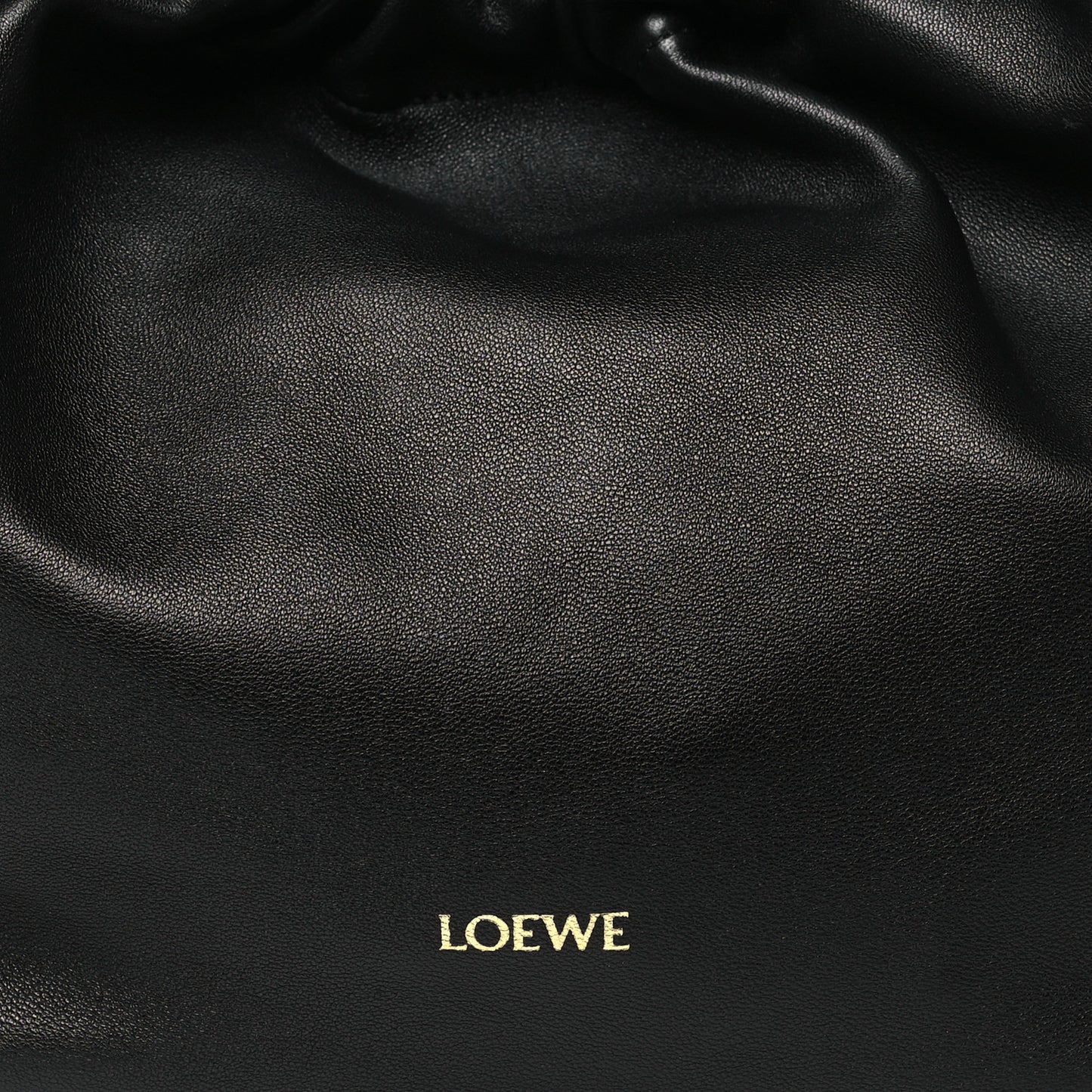 Mellow Nappa Small Monochrome Squeeze Bag Black