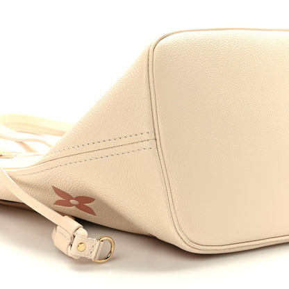 Louis Vuitton Empreinte Monogram Giant Neverfull MM Creme Rose Trianon 8 of 9