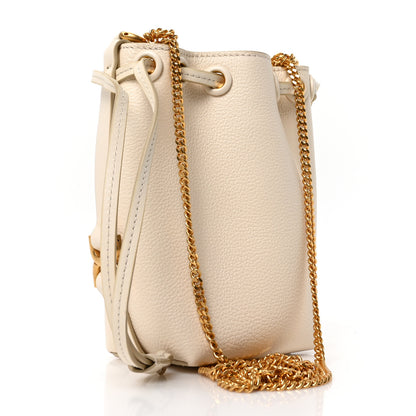 Chloe Grained Calfskin Micro Marcie Bucket Bag Misty Ivory 3 of 10