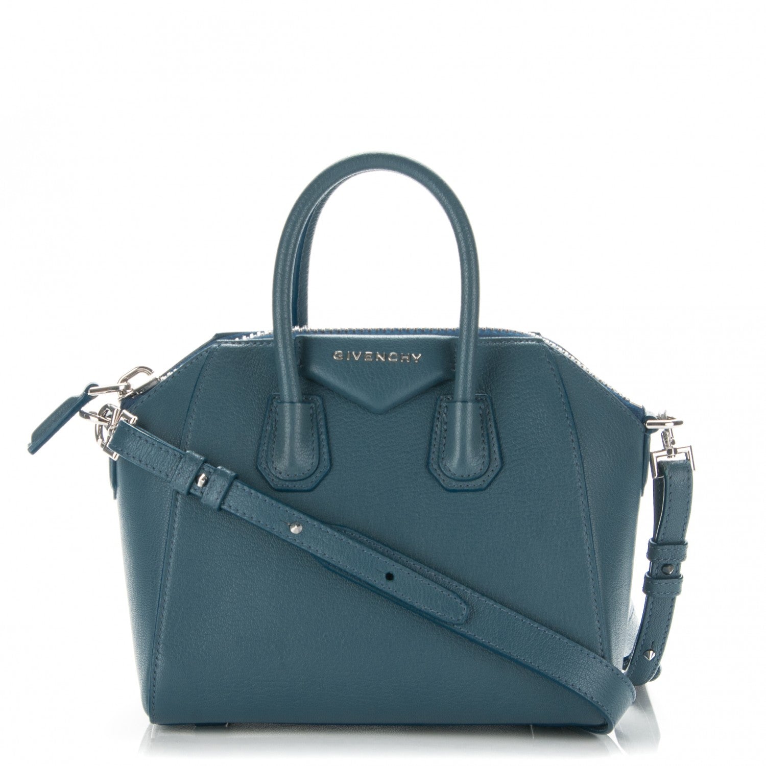 Givenchy Sugar Goatskin Mini Antigona Mineral Blue 1 of 10