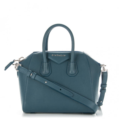 Givenchy Sugar Goatskin Mini Antigona Mineral Blue 1 of 10