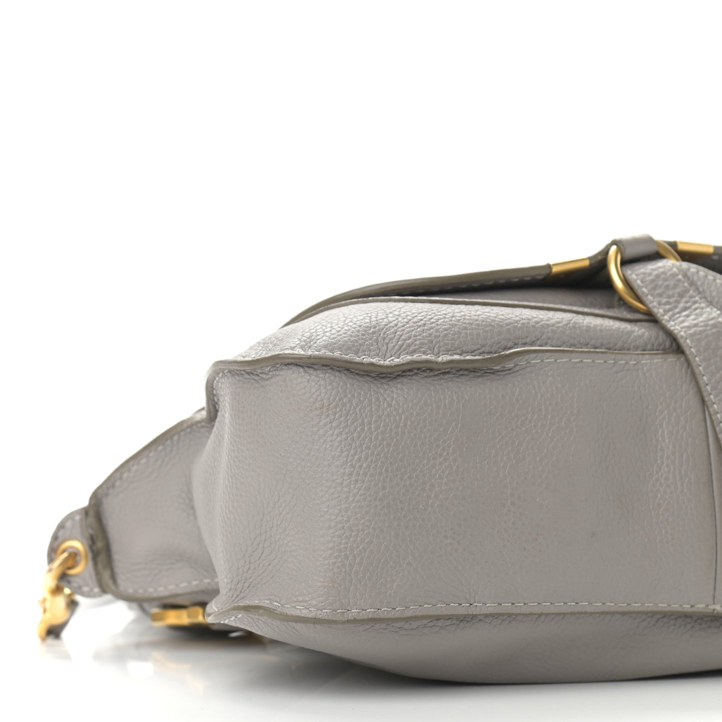 Calfskin Small Marcie Satchel Cashmere Grey