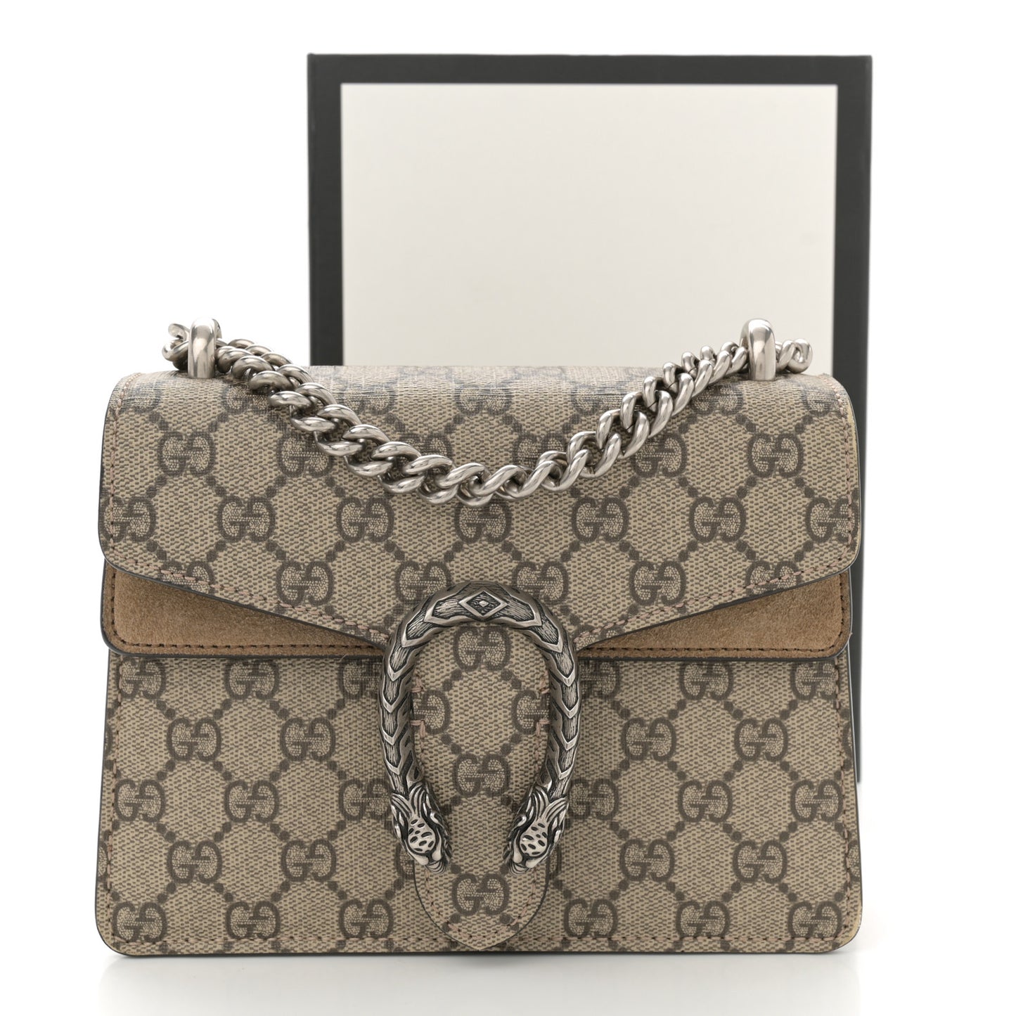 GG Supreme Monogram Mini Dionysus Shoulder Bag Taupe