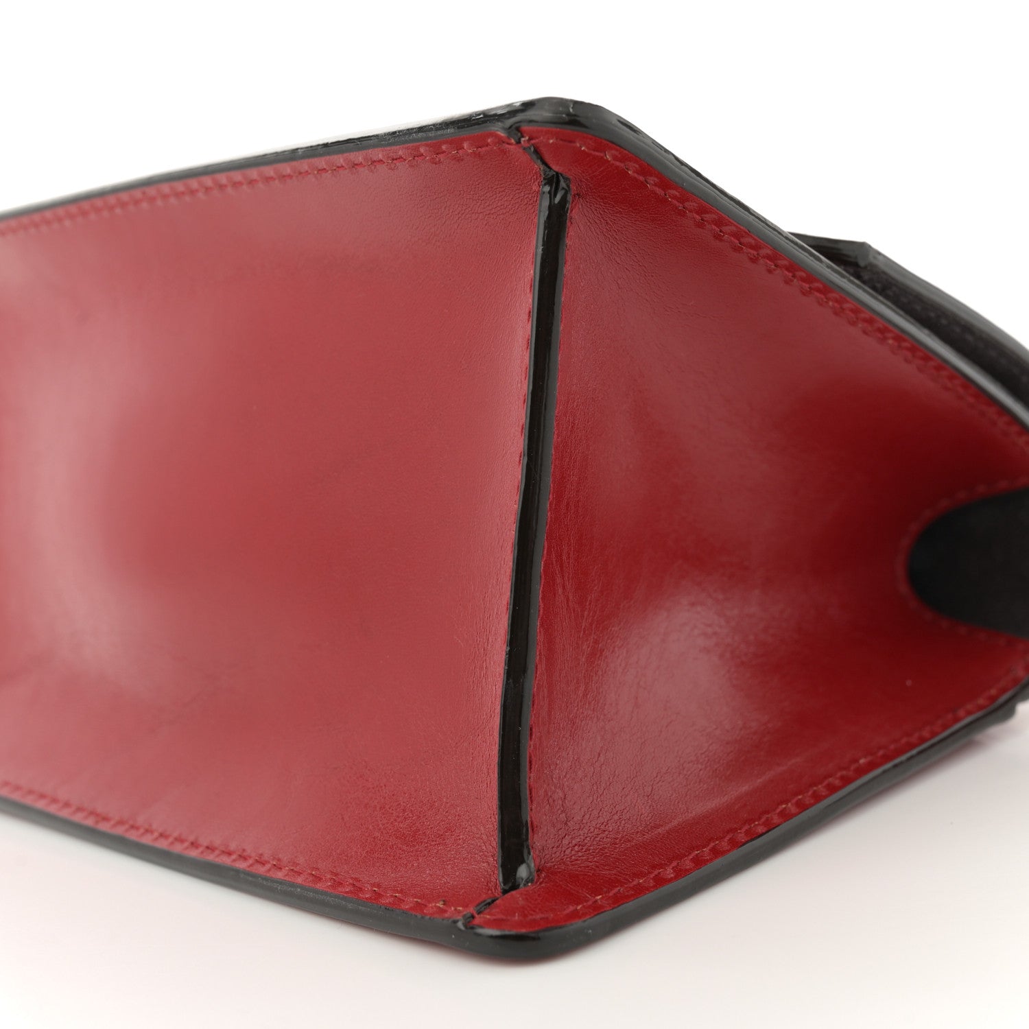 Jimmy Choo Calfskin Mini Madeline Top Handle Satchel Red 10 of 12