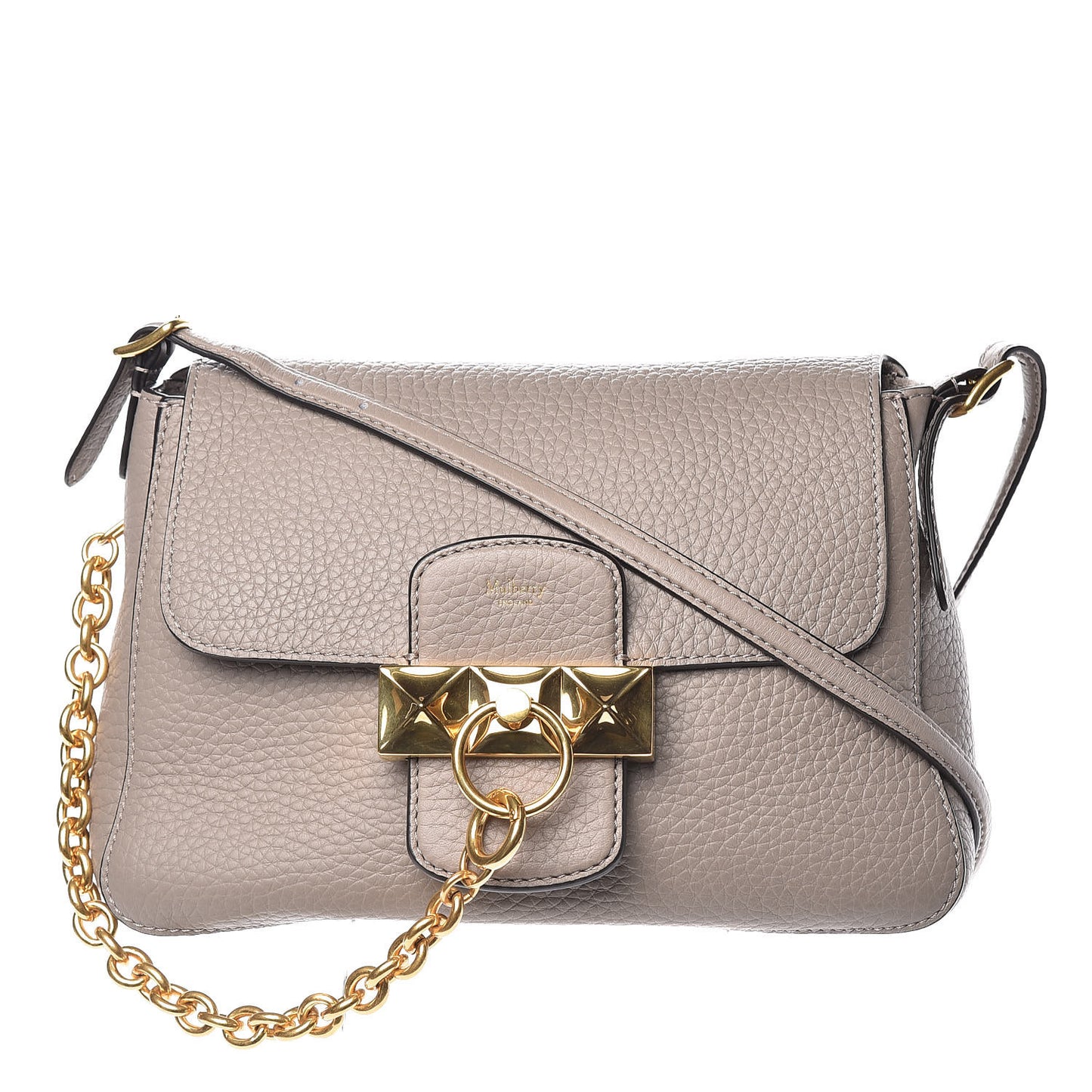 Heavy Grain Calfskin Mini Keeley Solid Grey