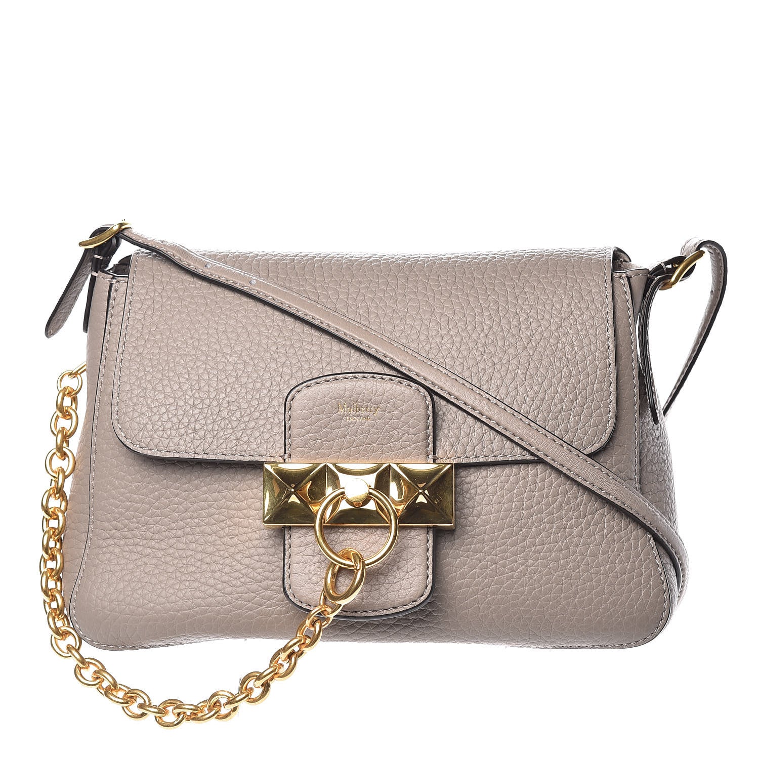 Mulberry Heavy Grain Calfskin Mini Keeley Solid Grey 1 of 9
