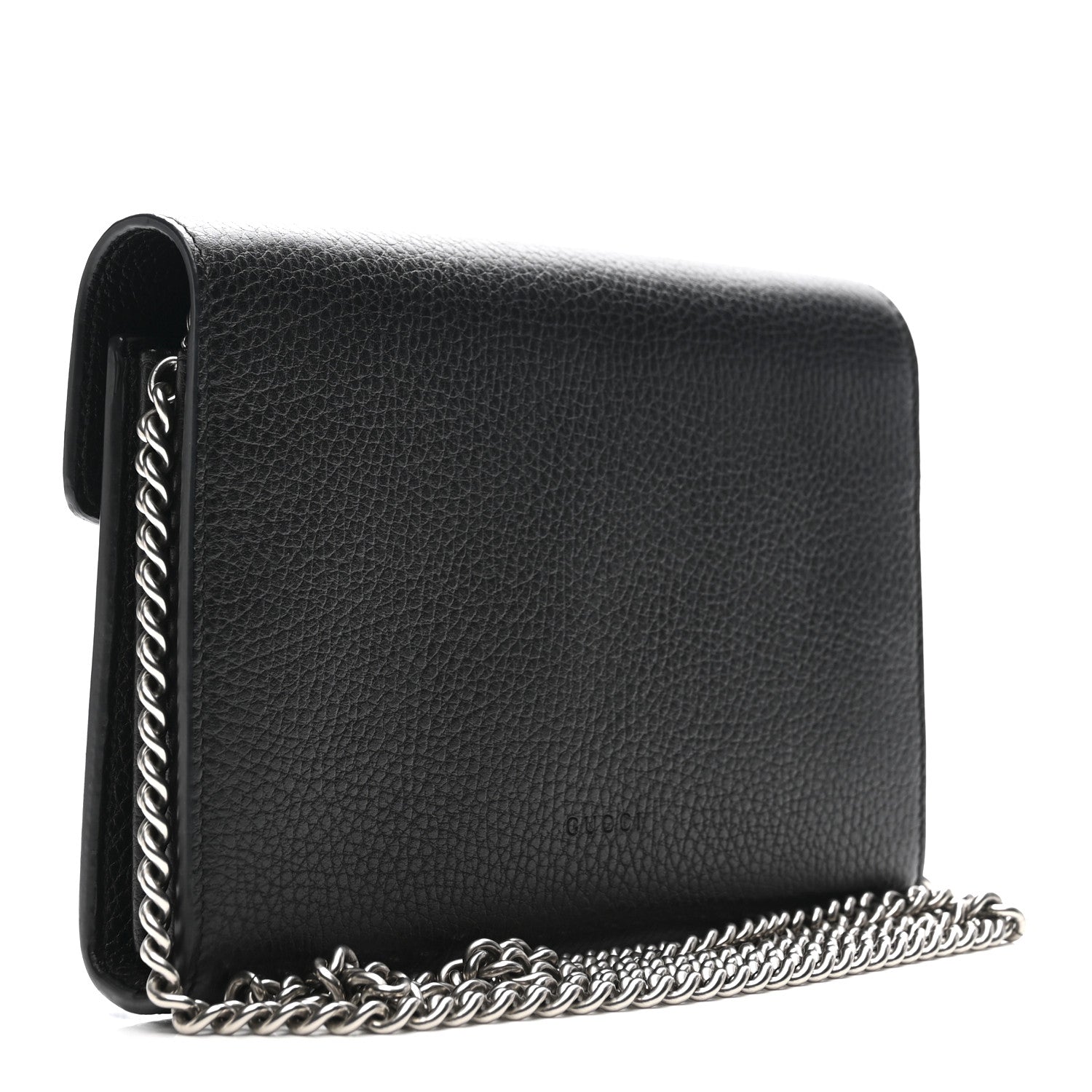 Gucci Calfskin Mini Dionysus Chain Wallet Black 3 of 10