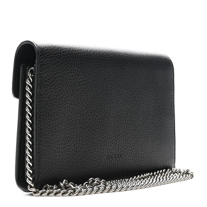 Gucci Calfskin Mini Dionysus Chain Wallet Black 3 of 10