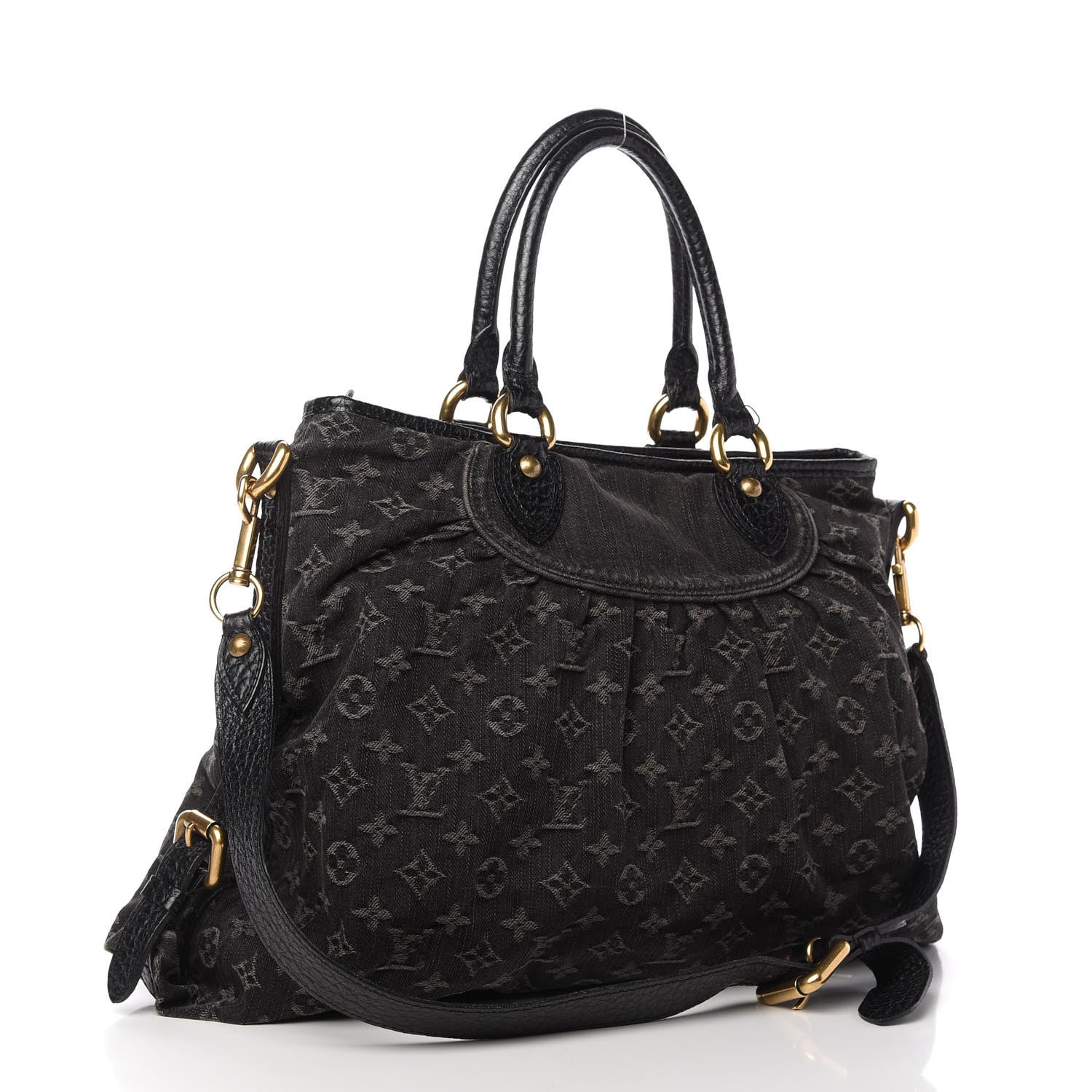 Louis Vuitton Denim Neo Cabby GM Black 3 of 12