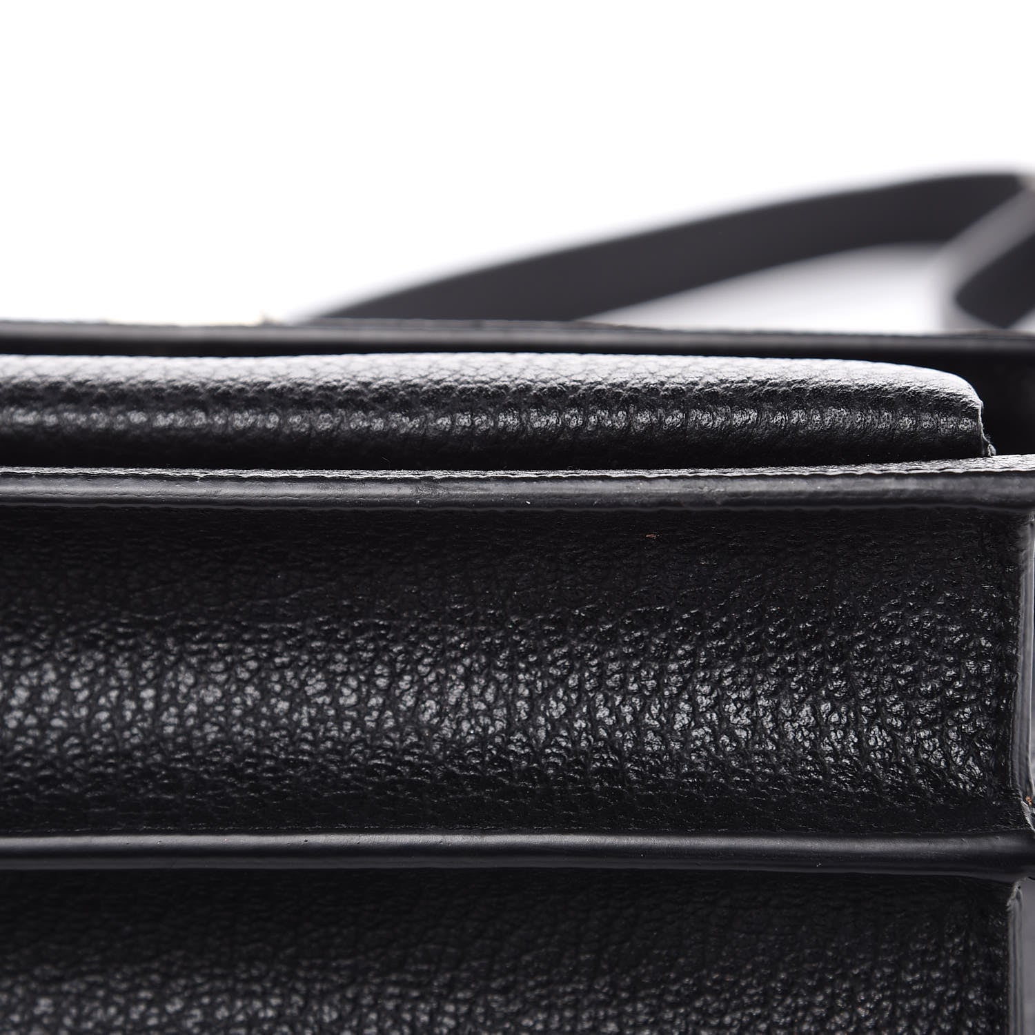 Saint Laurent Grained Calfskin Medium Monogram Sunset Satchel Black 10 of 10