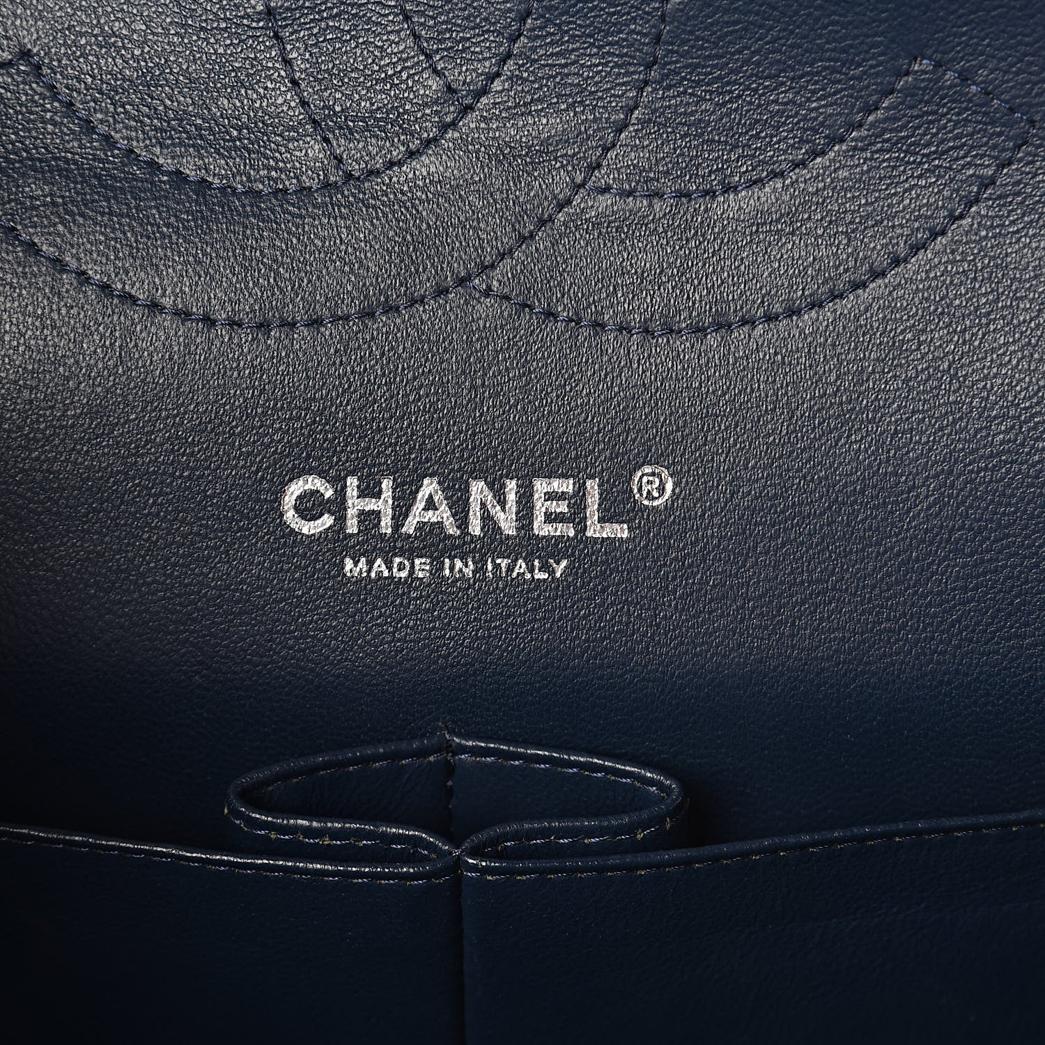 Chanel Caviar Quilted Jumbo Double Flap Navy 6 of 12