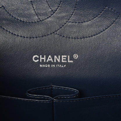 Chanel Caviar Quilted Jumbo Double Flap Navy 6 of 12