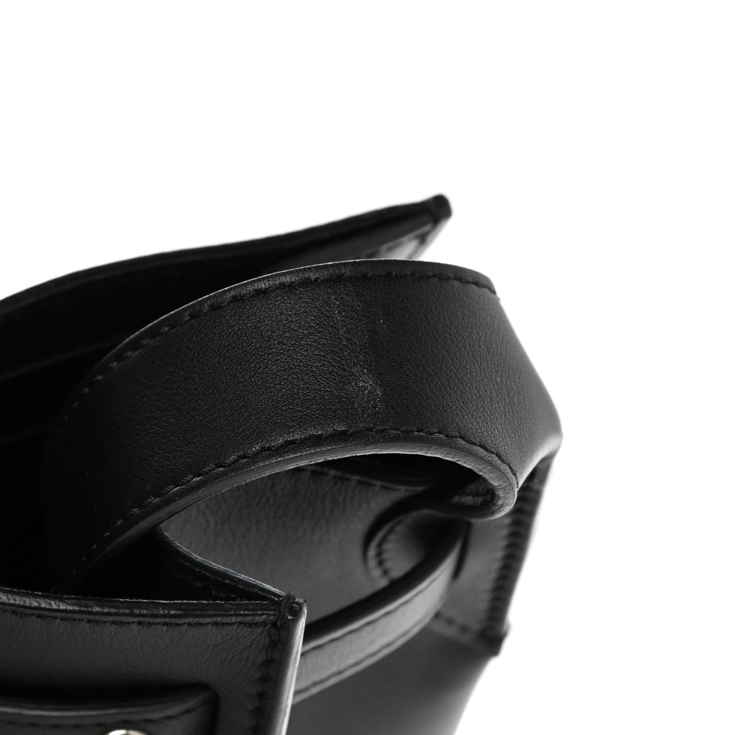 Celine Smooth Calfskin Long Strap Big Bag Bucket Black 21 of 21