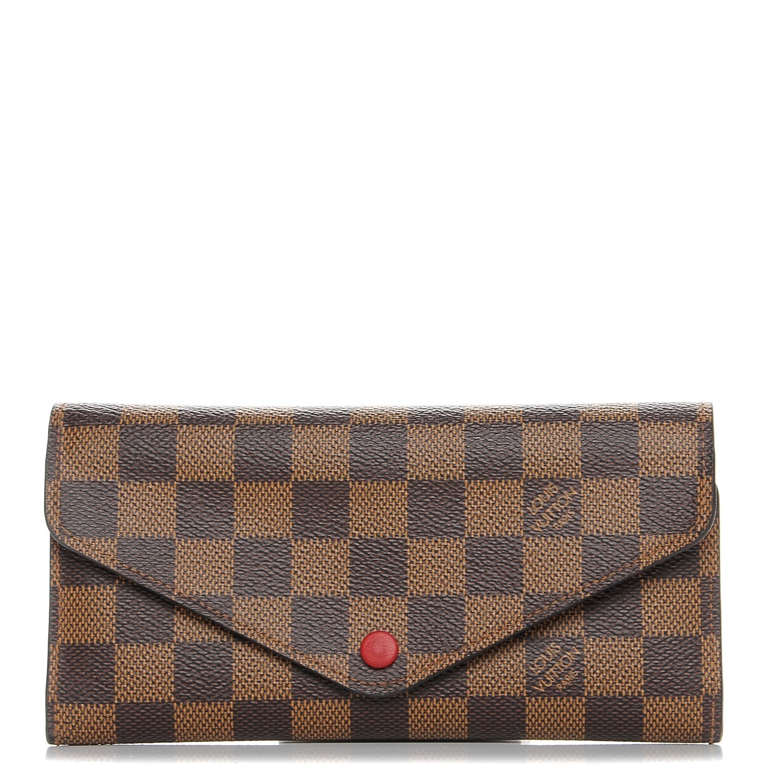 Louis Vuitton Damier Ebene Josephine Wallet Red 1 of 6