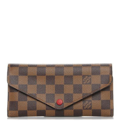 Louis Vuitton Damier Ebene Josephine Wallet Red 1 of 6