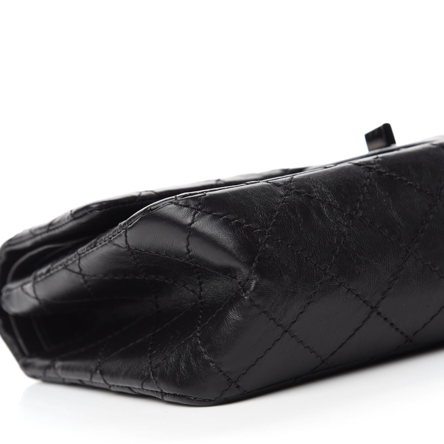 Chanel Aged Calfskin Quilted 2.55 Reissue 225 Flap So Black 6 of 12