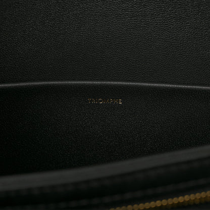 Celine Shiny Calfskin Medium Triomphe Black 7 of 11