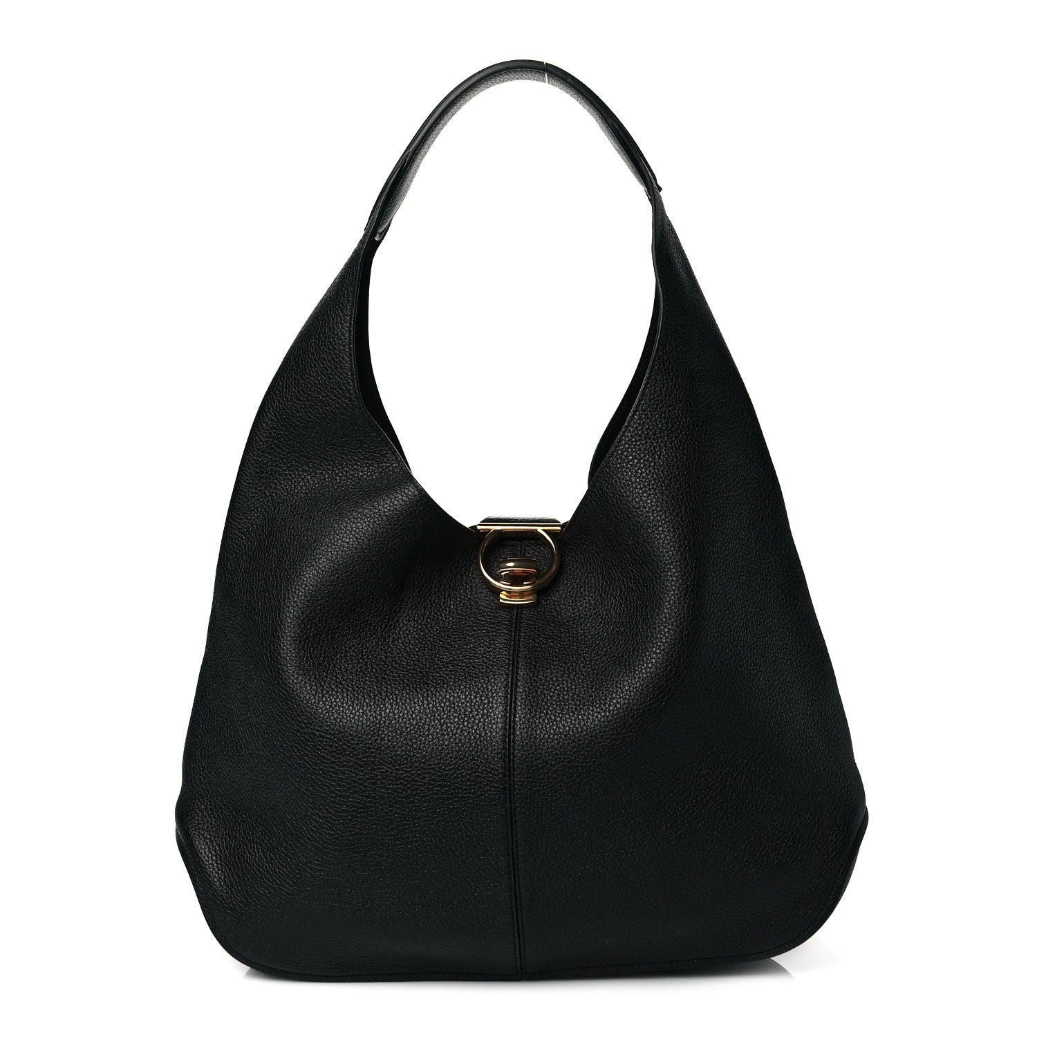 Salvatore Ferragamo Calfskin Margot Hobo Black 2 of 9