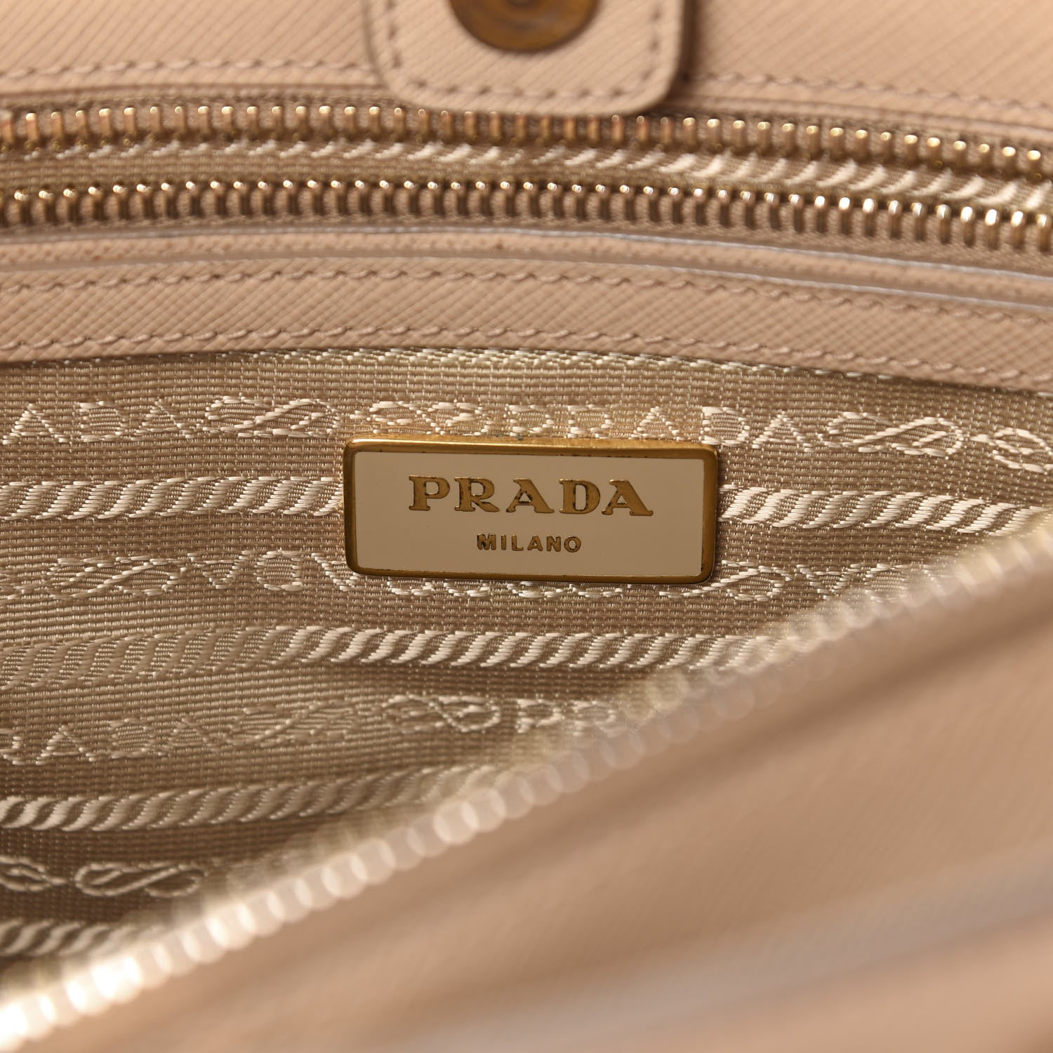 Prada Saffiano Lux Medium Tote Sabbia 5 of 9