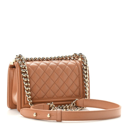 Chanel Caviar Quilted Small Boy Flap Brown 3 of 9